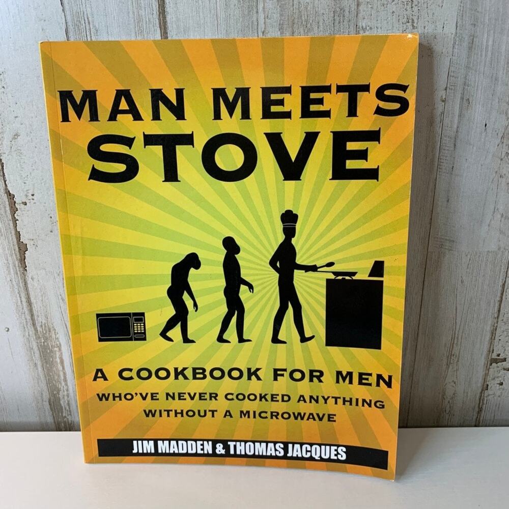 Man Meets Stove Cookbook Beginner Cooking Humor Paperback